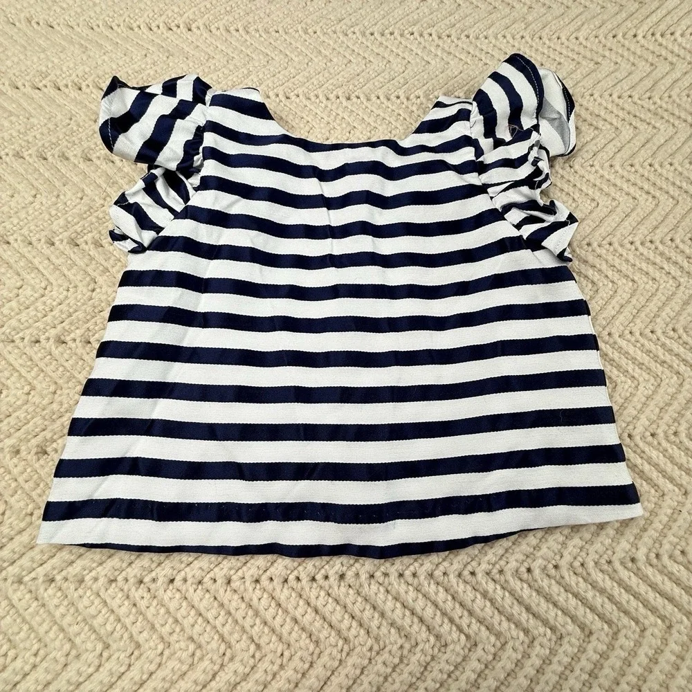 Janie and Jack Shirt Lot of 3 Size 2T Stripes Buildings Eyelet Preppy S/S Cute‎